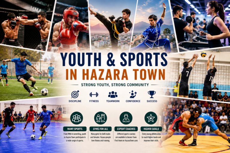 Youth and sports activities in Hazara Town